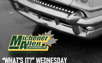 MICHENER-ALLEN AUCTIONEERING NOVEMBER 20 “WHAT’S IT?” WEDNESDAY