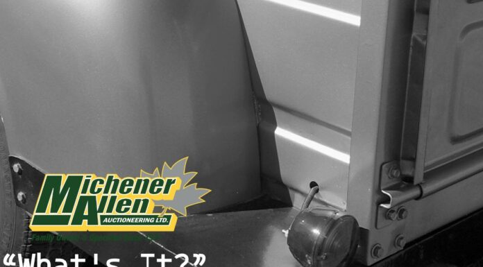 MICHENER-ALLEN AUCTIONEERING NOVEMBER 13 “WHAT’S IT?” WEDNESDAY