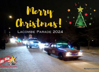 A CHRISTMAS PARADE TURNED INTO A TRIP DOWN SANTA CLAUS LANE IN A 1963 PLYMOUTH
