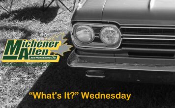 MICHENER–ALLEN AUCTIONEERING JANUARY 29 “WHAT’S IT?” WEDNESDAY