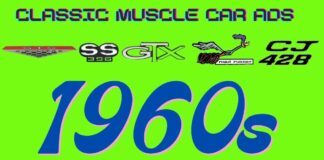 MYSTAR MARCH 28 FIVE FOR FRIDAY: FIVE CLASSIC MUSCLE CAR ADS FROM THE 60S