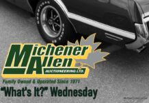 MICHENER – ALLEN AUCTIONEERING APRIL 8 “WHAT’S IT?” WEDNESDAY