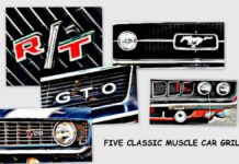 MYSTAR JULY 25 FIVE FOR FRIDAY: FIVE CLASSIC GRILLES FROM THE GOLDEN ERA OF MUSCLE CARS