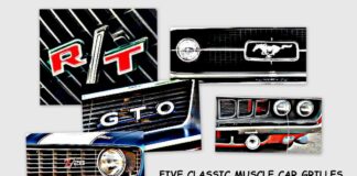 MYSTAR JULY 25 FIVE FOR FRIDAY: FIVE CLASSIC GRILLES FROM THE GOLDEN ERA OF MUSCLE CARS