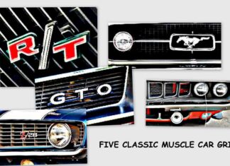 MYSTAR JULY 25 FIVE FOR FRIDAY: FIVE CLASSIC GRILLES FROM THE GOLDEN ERA OF MUSCLE CARS