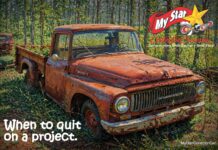 MYSTAR JULY 4 FIVE FOR FRIDAY: FIVE SMART MOVES AFTER CAR GUYS THROW IN THE TOWEL ON A PROJECT