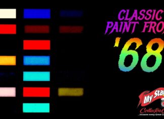 BEST MUSCLE CAR PAINT CODES OF 1968