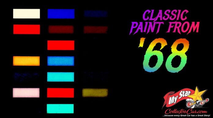 BEST MUSCLE CAR PAINT CODES OF 1968