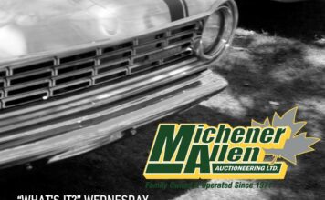 MICHENER-ALLEN AUCTIONEERING OCTOBER 1 “WHAT’S IT?” WEDNESDAY