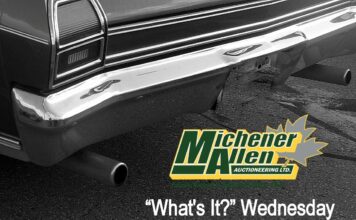 MICHENER-ALLEN AUCTIONEERING OCTOBER 22 “WHAT’S IT?” WEDNESDAY