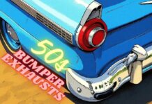 FIVE CLASSIC FACTORY EXHAUST SETUPS FROM THE 50S—THEY ALL EXIT THROUGH THE BUMPER
