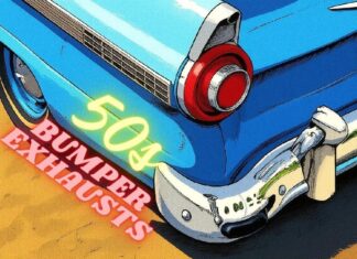 FIVE CLASSIC FACTORY EXHAUST SETUPS FROM THE 50S—THEY ALL EXIT THROUGH THE BUMPER