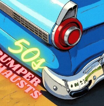 MYSTAR NOVEMBER 21 FIVE FOR FRIDAY: FIVE CLASSIC FACTORY EXHAUST SETUPS FROM THE 50S—THEY ALL EXIT THROUGH THE BUMPER