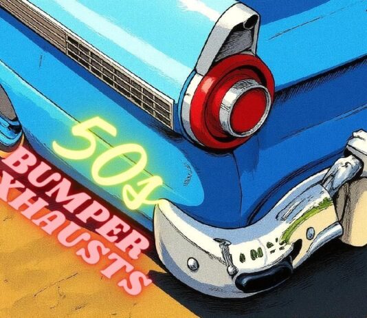 MYSTAR NOVEMBER 21 FIVE FOR FRIDAY: FIVE CLASSIC FACTORY EXHAUST SETUPS FROM THE 50S—THEY ALL EXIT THROUGH THE BUMPER