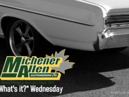MICHENER-ALLEN AUCTIONEERING NOVEMBER 26 “WHAT’S IT?” WEDNESDAY