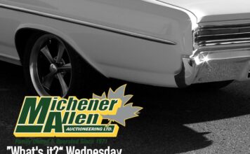 MICHENER-ALLEN AUCTIONEERING NOVEMBER 26 “WHAT’S IT?” WEDNESDAY