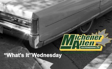MICHENER-ALLEN AUCTIONEERING DECEMBER 10 “WHAT’S IT?” WEDNESDAY
