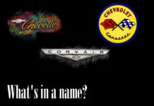 CORVETTE, CORVAIR, CHEVETTE…WHAT’S IN A NAME?