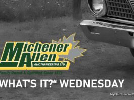 MICHENER-ALLEN AUCTIONEERING MARCH 4 “WHAT’S IT?” WEDNESDAY