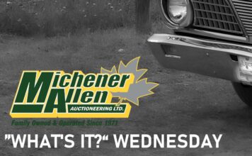 MICHENER-ALLEN AUCTIONEERING MARCH 4 “WHAT’S IT?” WEDNESDAY