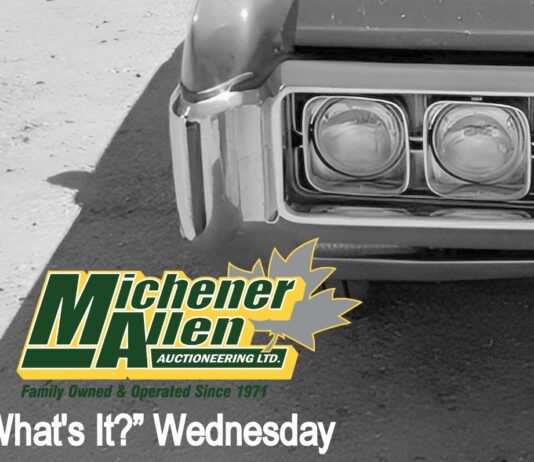 MICHENER-ALLEN AUCTIONEERING MARCH 25 “WHAT’S IT?” WEDNESDAY