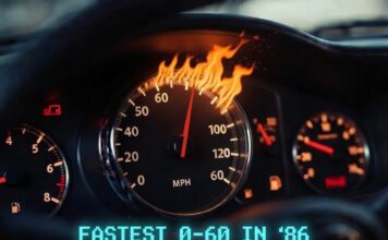 THE FIVE FASTEST 0-60 DOMESTIC CARS OF 1986