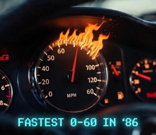 THE FIVE FASTEST 0-60 DOMESTIC CARS OF 1986