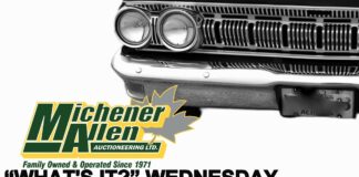 MICHENER-ALLEN AUCTIONEERING MAY 13 “WHAT’S IT?” WEDNESDAY