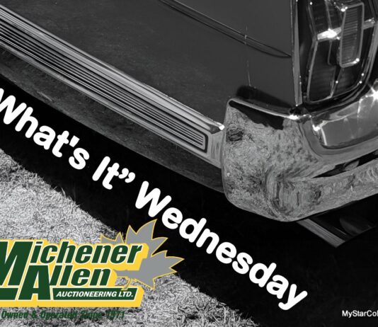 MICHENER-ALLEN AUCTIONEERING MAY 6 “WHAT’S IT?” WEDNESDAY