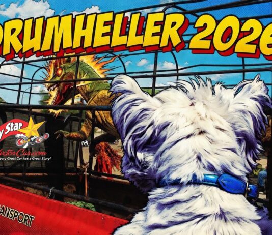 FERGUS REVISITS THE LAND OF THE DINOSAURS—DRUMHELLER 2026