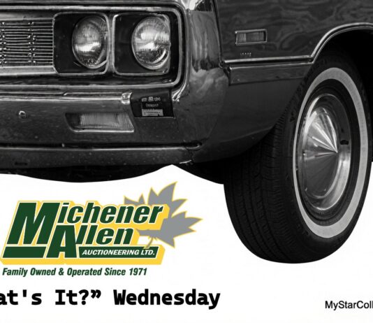 MICHENER-ALLEN AUCTIONEERING JUNE 3 “WHAT’S IT?” WEDNESDAY