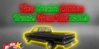 FIVE SPECIAL EDITION COLLECTIBLE CLASSIC TRUCKS FROM THE 1980S