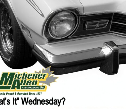 MICHENER-ALLEN AUCTIONEERING JULY 29 “WHAT’S IT?” WEDNESDAY