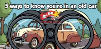 FIVE SOLID INDICATIONS THAT YOU ARE IN AN OLD CAR