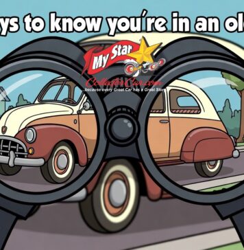 FIVE SOLID INDICATIONS THAT YOU ARE IN AN OLD CAR
