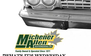 MICHENER-ALLEN JULY 15 AUCTIONEERING “WHAT’S IT” WEDNESDAY
