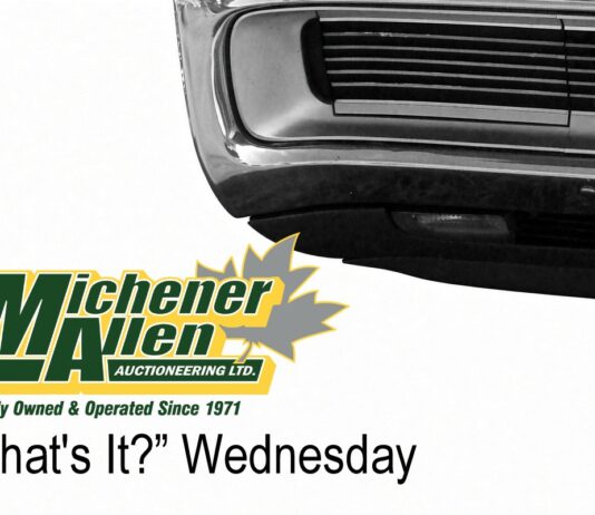 MICHENER-ALLEN AUCTIONEERING AUGUST 19 “WHAT’S IT?” WEDNESDAY