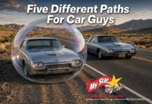 FIVE VINTAGE VEHICLE SCENARIOS FOR CAR GUYS