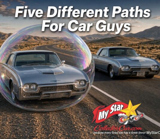 FIVE VINTAGE VEHICLE SCENARIOS FOR CAR GUYS