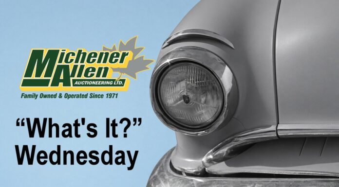 MICHENER-ALLEN AUCTIONEERING OCTOBER 7 “WHAT’S IT?” WEDNESDAY